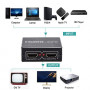 HDMI Splitter 1 in 2 Out, HDMI Splitter 1 to 2 Amplifier for Full HD HDMI 2.0 1080P/ 3D/ 4K for Xbox PS4 PS3 Fire Stick Roku 