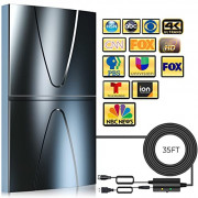 2023 Newest Amplified TV Antenna,500 Miles Range Indoor/Outdoor Antenna for Smart TV and All Older TVs,Digital TV Antenna wi