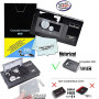 Motorized VHS-C Cassette Adapter for JVC C-P7U CP6BKU C-P6U,Panasonic PV-P1,RCA VCA115 + 1 MNS Micro-Fiber Cloth