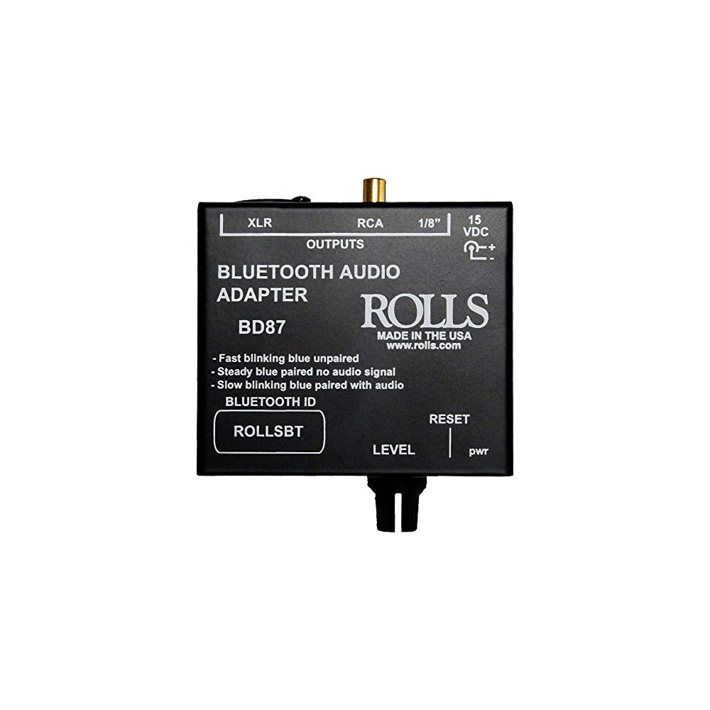 ROLLS Bluetooth Audio Adapter BD87 Black