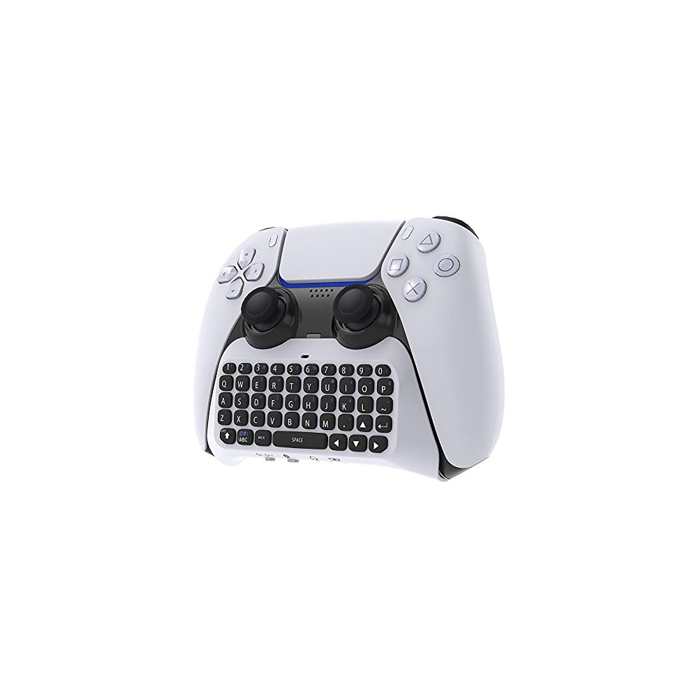 Wireless Controller Keyboard for PS5, Bluetooth 3.0 Mini Portable Gamepad Chatpad with Built-in Speaker & 3.5MM Audio Jack fo