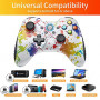 EasySMX 【2022 New】 Wireless Gaming Controller for Windows 7 8 10 11 PC/PS3/Android/Switch/Steam Deck, Dual-Vibrate Gamepad Jo