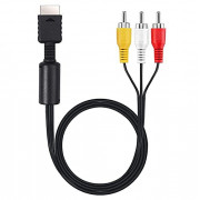 Suncala （NOT HDMI） 6FT AV TV RCA Audio Video Cord Cable for Playstation PS2 PS3 Cable  1Pack 