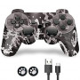 Controller Wireless, CFORWARD Game Controller Compatible for play3 Remote Joy sticks with Dual Vibration and 6Axis, Wireless 