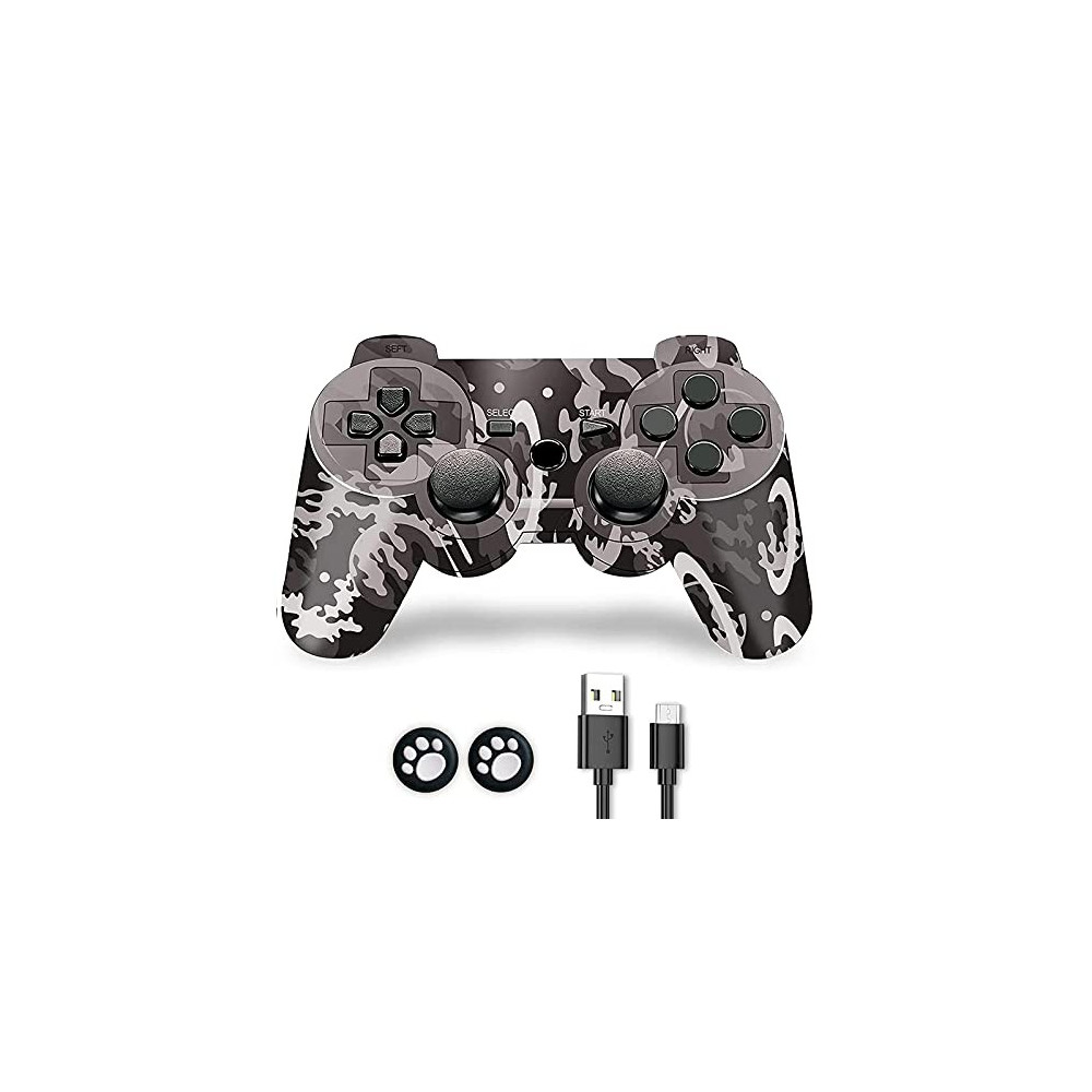 Controller Wireless, CFORWARD Game Controller Compatible for play3 Remote Joy sticks with Dual Vibration and 6Axis, Wireless 