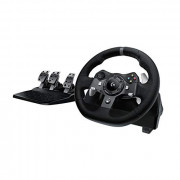 Logitech G920 Driving Force Racing Wheel and Floor Pedals, Real Force Feedback, Stainless Steel Paddle Shifters, Leather Stee
