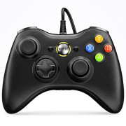 VOYEE PC Controller, Wired Controller Compatible with Microsoft Xbox 360 & Slim/PC Windows 10/8/7, with Upgraded Joystick, Do