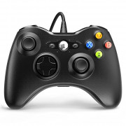 YAEYE Wired Controller for Xbox 360, Game Controller for 360 with Dual-Vibration Turbo Compatible with Xbox 360/360 Slim and 