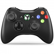 VOYEE Wireless Controller with Receiver Compatible with Microsoft Xbox 360/Slim/Windows 11/10/8/7, with Upgraded Joystick/Dua