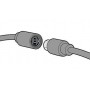 2 Pack Replacement Dongle USB Breakaway Cable for Xbox 360 Wired Controllers - Dark Grey
