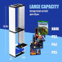Video Game Storage Stand Tower for PS5/ PS4/ PS3/ Xbox Series S & X/ Xbox one Game, Universal Game Disc Holder Vertical Stand