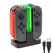 FastSnail Charging Dock Compatible with Nintendo Switch for Joy Con & OLED Model Controller with Lamppost LED Indication, Cha