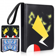 Card Binder for Pokemon 4-Pocket,Storage 504 Cards with 63 Removable Sleeves,Trading Game Card Collection Binder/Sports Tradi