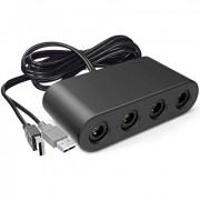 Gamecube Adapter for Nintendo Switch Gamecube Controller Adapter and WII U and PC, Super Smash Bros Gamecube Controller Adapt
