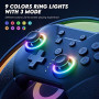 NYXI Switch Pro Controller for Nintendo Switch/Switch Lite/Switch OLED,Wireless Switch Controller with LED Color Light,4 Prog