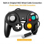 FIOTOK Gamecube Controller, Classic Wired Controller for Wii Nintendo Gamecube  Black-2Pack 