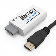 PORTHOLIC Wii to HDMI Converter 1080P with 5ft High Speed HDMI Cable Wii2 HDMI Adapter Output Video&Audio with 3.5mm Jack Aud