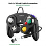 Cipon Gamecube Controller, Wired Controller Gamepad Compatible with Nintendo Wii/GameCube - Enhanced  Black & Black 