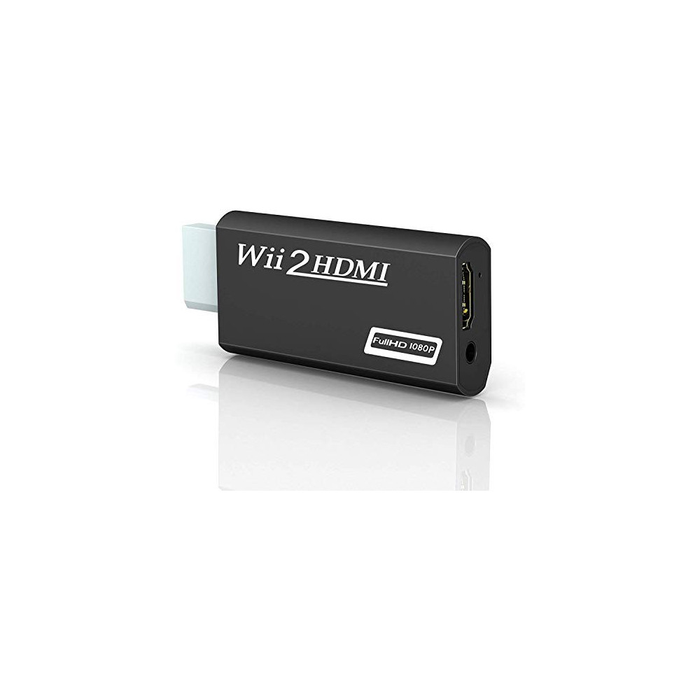 CHS Wii Hdmi Converter Adapter, Goodeliver Wii to Hdmi 1080p Connector Output Video 3.5mm Audio - Supports All Wii Display Mo
