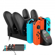 FastSnail Charging Dock Compatible with Nintendo Switch Pro Controllers and for Joy Cons & OLED Model for Joycon,Multifunctio