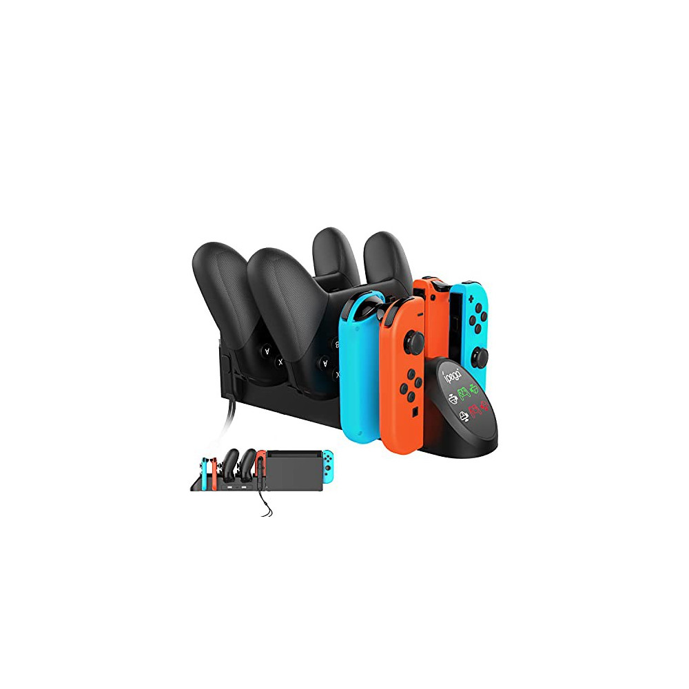 FastSnail Charging Dock Compatible with Nintendo Switch Pro Controllers and for Joy Cons & OLED Model for Joycon,Multifunctio