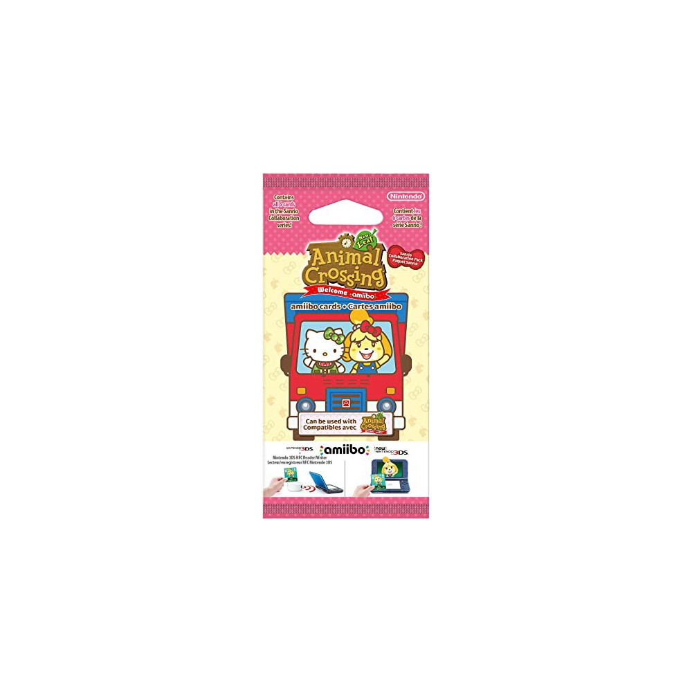 Nintendo France SARL Animal Crossing: New Leaf - Welcome Pack Sanrio - Amiibo 6 Card  Multi , Black, 2003266