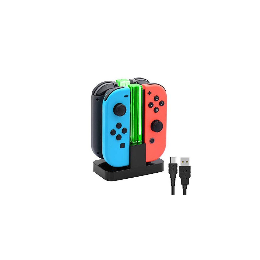 Charging Dock Replacement for Switch & Charger for Switch OLED Joy Con, Charging Station for Switch with a USB Type-C Chargin