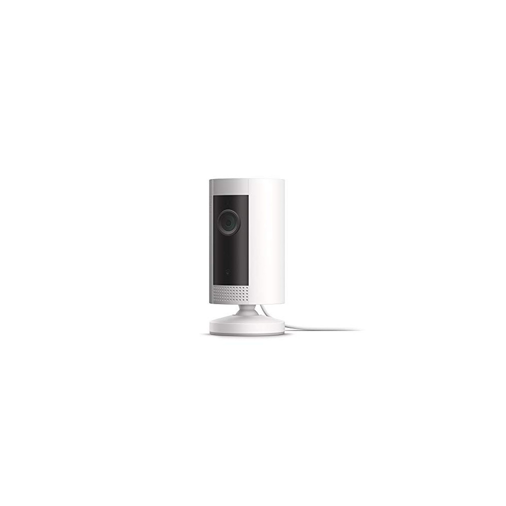 Ring Indoor Cam, Compact Plug-In HD security camera with two-way talk, Works with Alexa - White