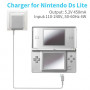 Ds Lite Charger, Flip Travel Charger Charger Power Supply AC Adapter Wall Charger Power Cord 5.2V 450mA for Nintendo DS Lite 