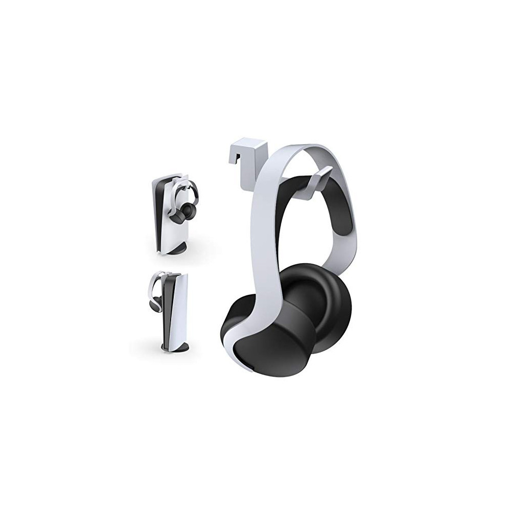 NexiGo PS5 Headphone Holder, [Minimalist Design] Mini Headphone Hanger with Supporting Bar, for Sony Playstation 5 Gaming Hea