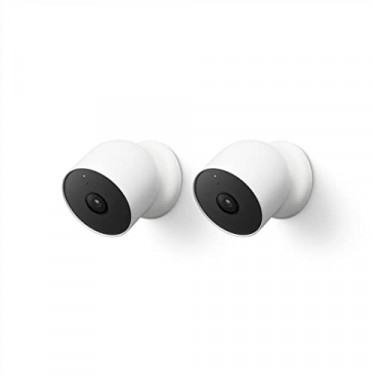 Google Nest Cam Outdoor or Indoor, Battery - 2nd Generation - 2 Count  Pack of 1 