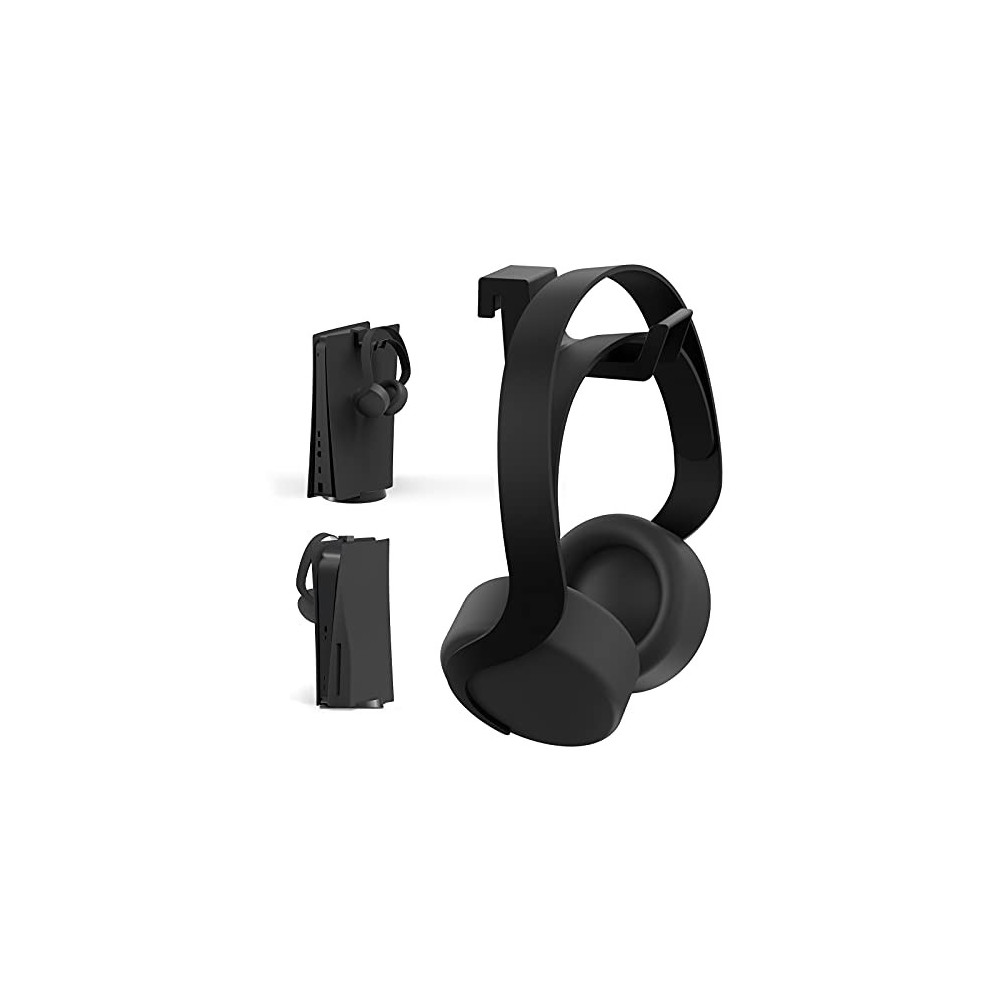 NexiGo PS5 Headphone Holder, [Minimalist Design] Mini Headphone Hanger with Supporting Bar, for Sony Playstation 5 Gaming Hea