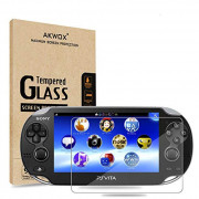  Pack of 2  Screen Protector for PS Vita 1000, Akwox Premium HD Clear 9H Tempered Glass Screen Protective Film for Sony Plays