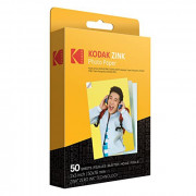 Kodak 2"x3" Premium Zink Photo Paper  50 Sheets  Compatible with Kodak Smile, Kodak Step, PRINTOMATIC, 50 count  Pack of 1 