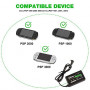 PSP Charger Bundle, 1 Pack Charger and 1 Pack Battery Compatible with Sony PSP 2000/3000 PSP-S110 Console