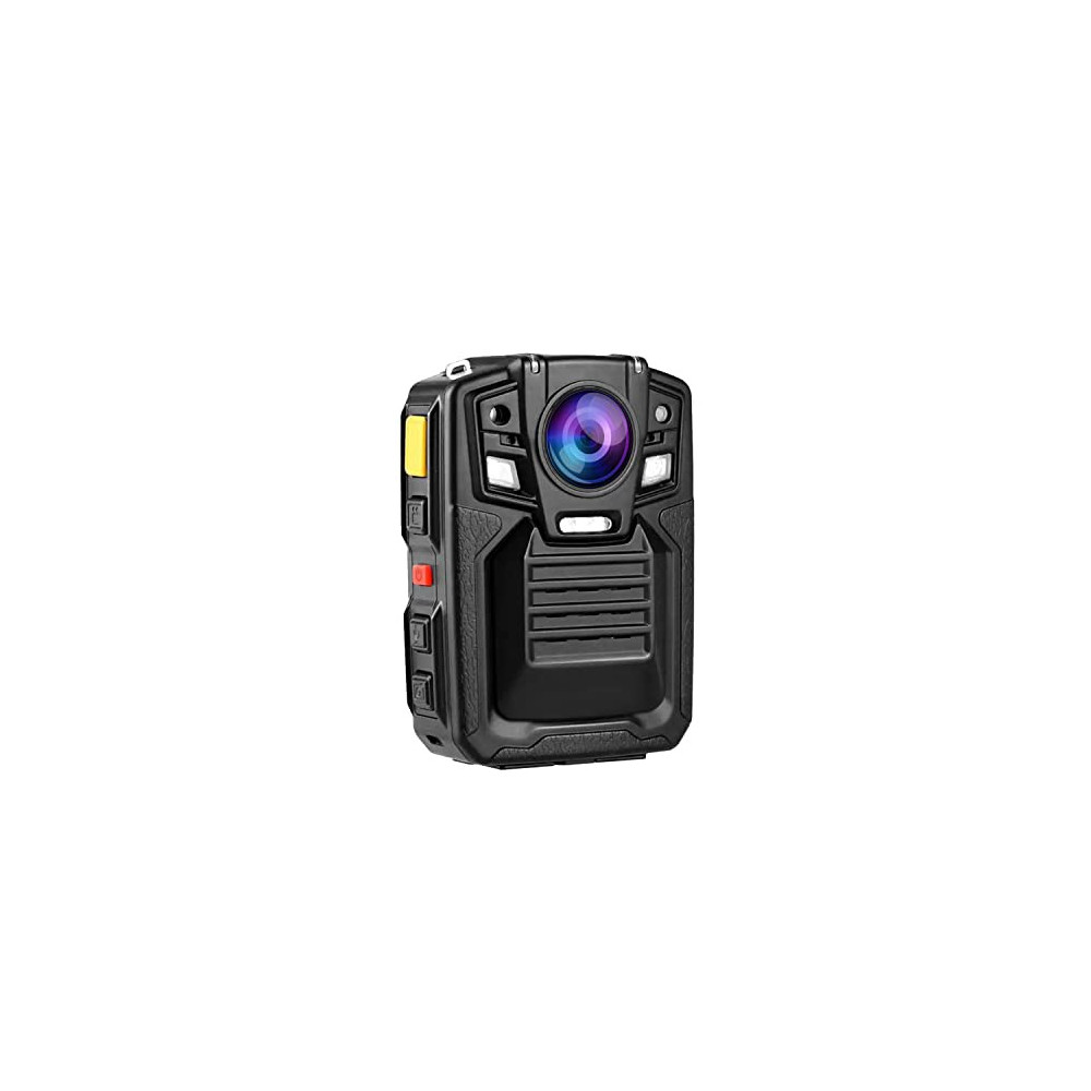 CAMMHD V8-64GB Body Camera 1440P, 2 Batteries Working 10 Hours, IP68 Body Camera with Audio and Video Recording Wearable, Nig