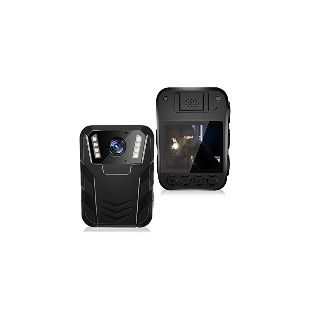 1296P HD Police Body Camera,64G Memory,Waterproof Body Worn Camera,Premium Portable Body Camera with Audio Recording Wearable