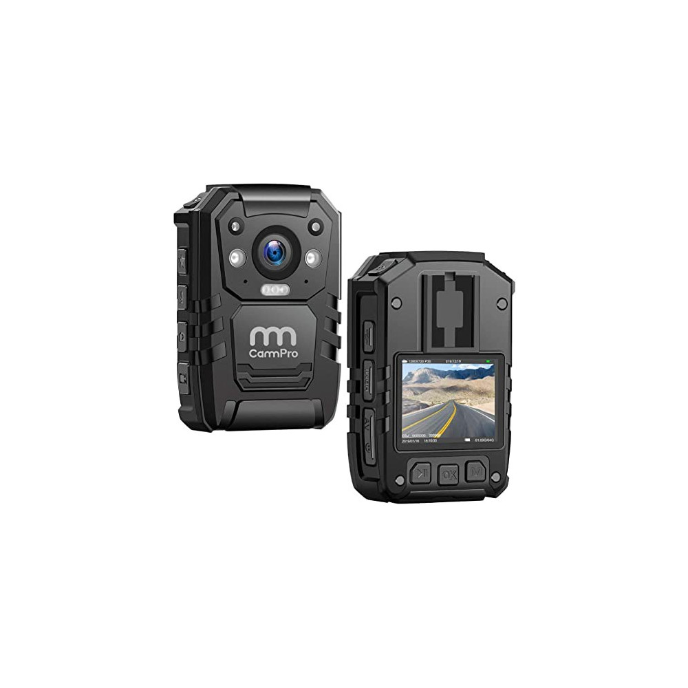 CammPro 1440P Police Body Camera,128G Memory,Waterproof Body Worn Camera,Premium Portable Body Camera with Audio Recording We