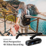 ORDRO Camcorder 4K Head Mounted Camera EP6 Wearable Video Camera FHD 1080P 60FPS Vlog Camera Recorder WiFi Hands-Off Camera W