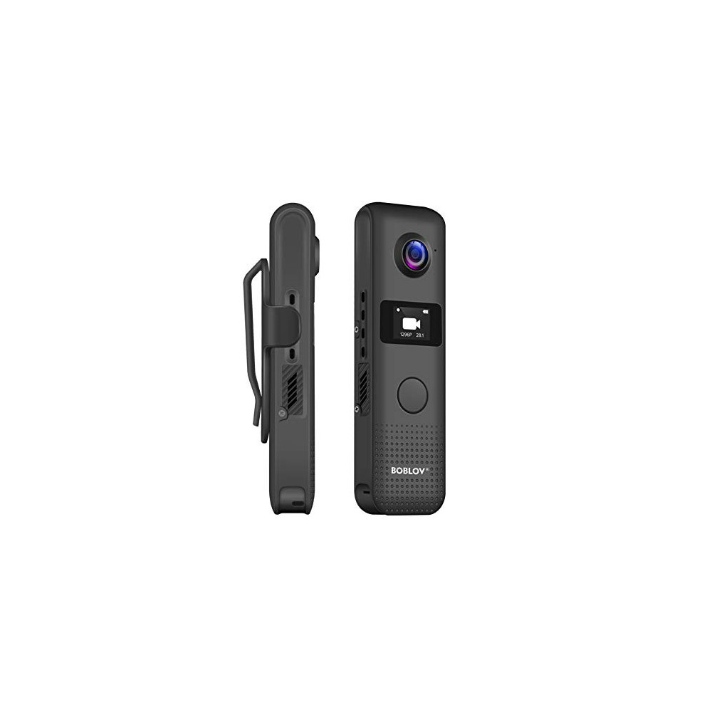 BOBLOV C18 WiFi 1080P Body Camera with OLED Screen and One Big Button for Recording 4Hours 1080P Recording Clip for Wearable 
