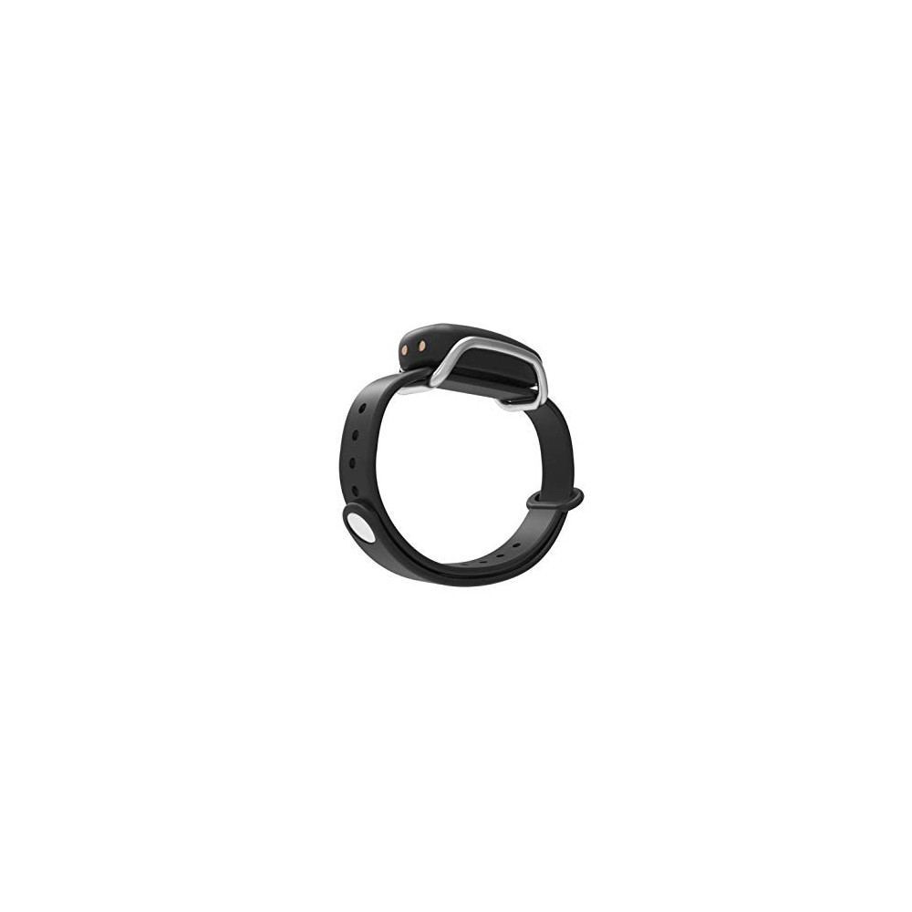 BOND TOUCH in Black Single Bracelet, Silver Loop – Long Distance Connection Bracelets