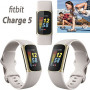 Fitbit Charge 5 Advanced Fitness & Health Tracker  White  with Built-in GPS, Stress Management Tools, Bundle with 2 Watch Ban