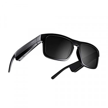 Bose Frames Tenor, Smart Glasses, Bluetooth Audio Sunglasses, with Open Ear Headphones, Rectangular, Black, 55 mm