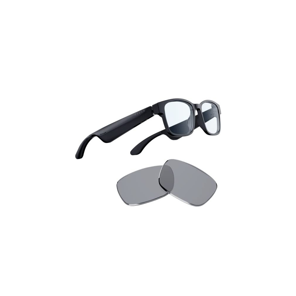 Razer Anzu Smart Glasses: Blue Light Filtering & Polarized Sunglass Lenses - Low Latency Audio - Built-in Mic & Speakers - To