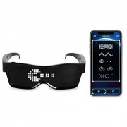 EYEFLASHES LED Glasses for Parties - LED Bluetooth Glasses for Festivals - Cool Glasses to Display Customized Flashing Messag