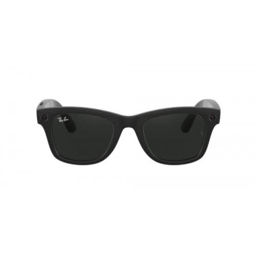 Ray-Ban Stories | Wayfarer Square Smart Glasses, Matte Black/Transitions Clear to Grey Quartz, 50 mm