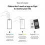 Popl Keychain Digital Business Card - Smart NFC Tag - Instantly Share Contact Info, Social Media, Payment, Apps and More - iP