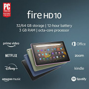 Amazon Fire HD 10 tablet, 10.1", 1080p Full HD, 32 GB, latest model  2021 release , Black