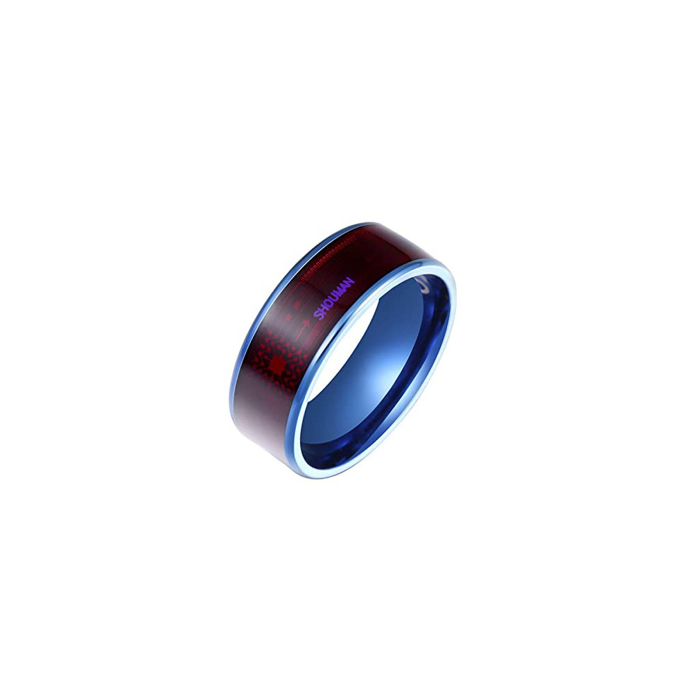 NFC Chip Ring Fashionable Bluetooth-compatible Thickened Stainless Steel Universal Smart Ring for Daily Use