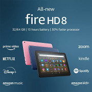 All-new Amazon Fire HD 8 tablet, 8” HD Display, 32 GB, 30% faster processor, designed for portable entertainment,  2022 relea